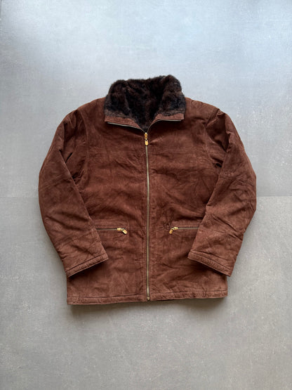 VINTAGE HEAVYWEIGHT COAT SUEDE FUR JACKET