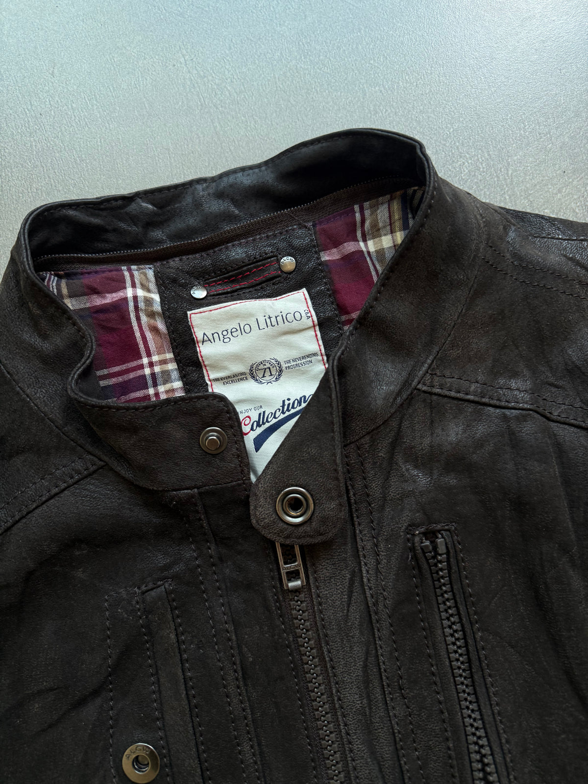 VINTAGE ANGELO LEATHER JACKET