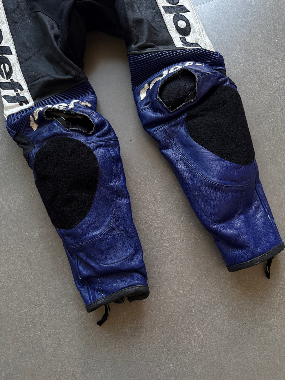 VINTAGE ROLEFF LEATHER RACING PANT(safety pads)