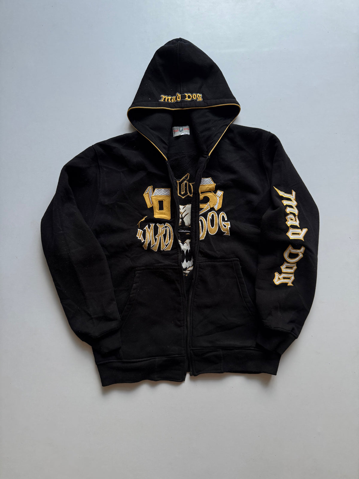 VINTAGE MAD DOG HOOED ZIPPER