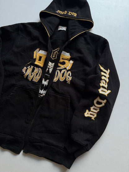 VINTAGE MAD DOG HOOED ZIPPER