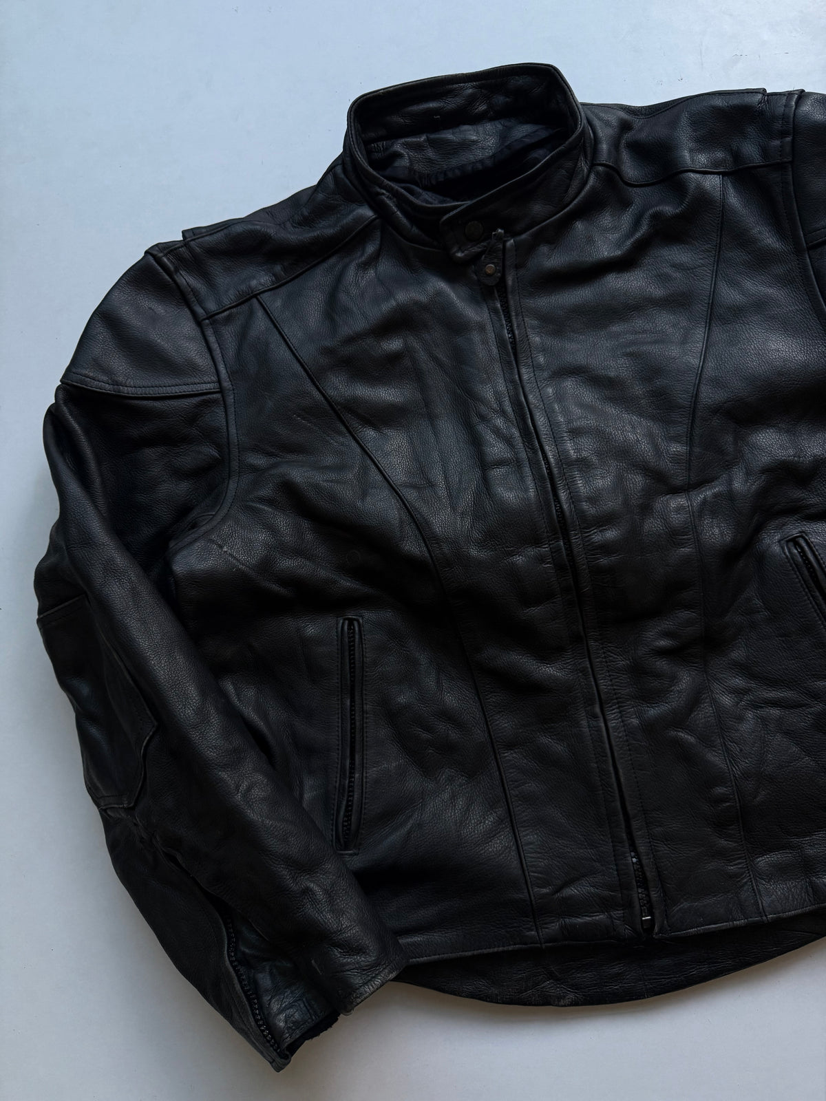 VINTAGE RARE RIVER ROAD LEATHER BIKER JACKET (Heavyweight)