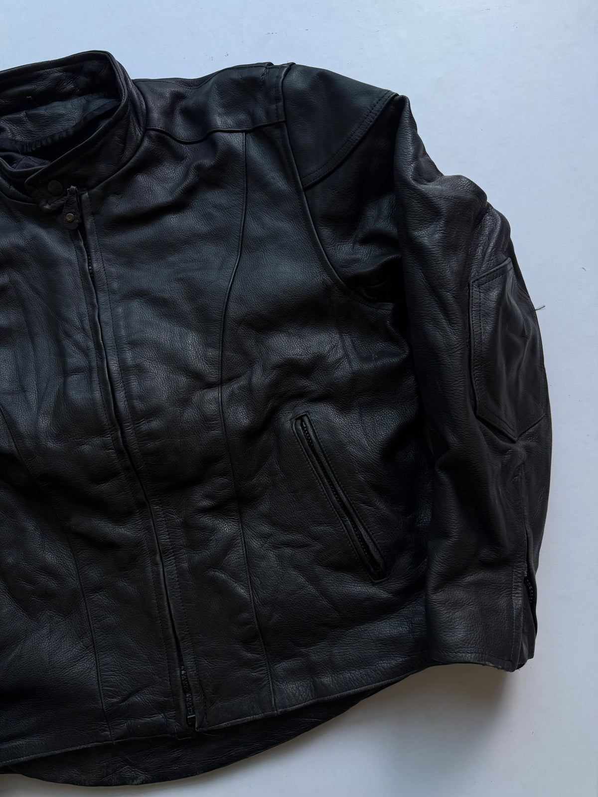 VINTAGE RARE RIVER ROAD LEATHER BIKER JACKET (Heavyweight)