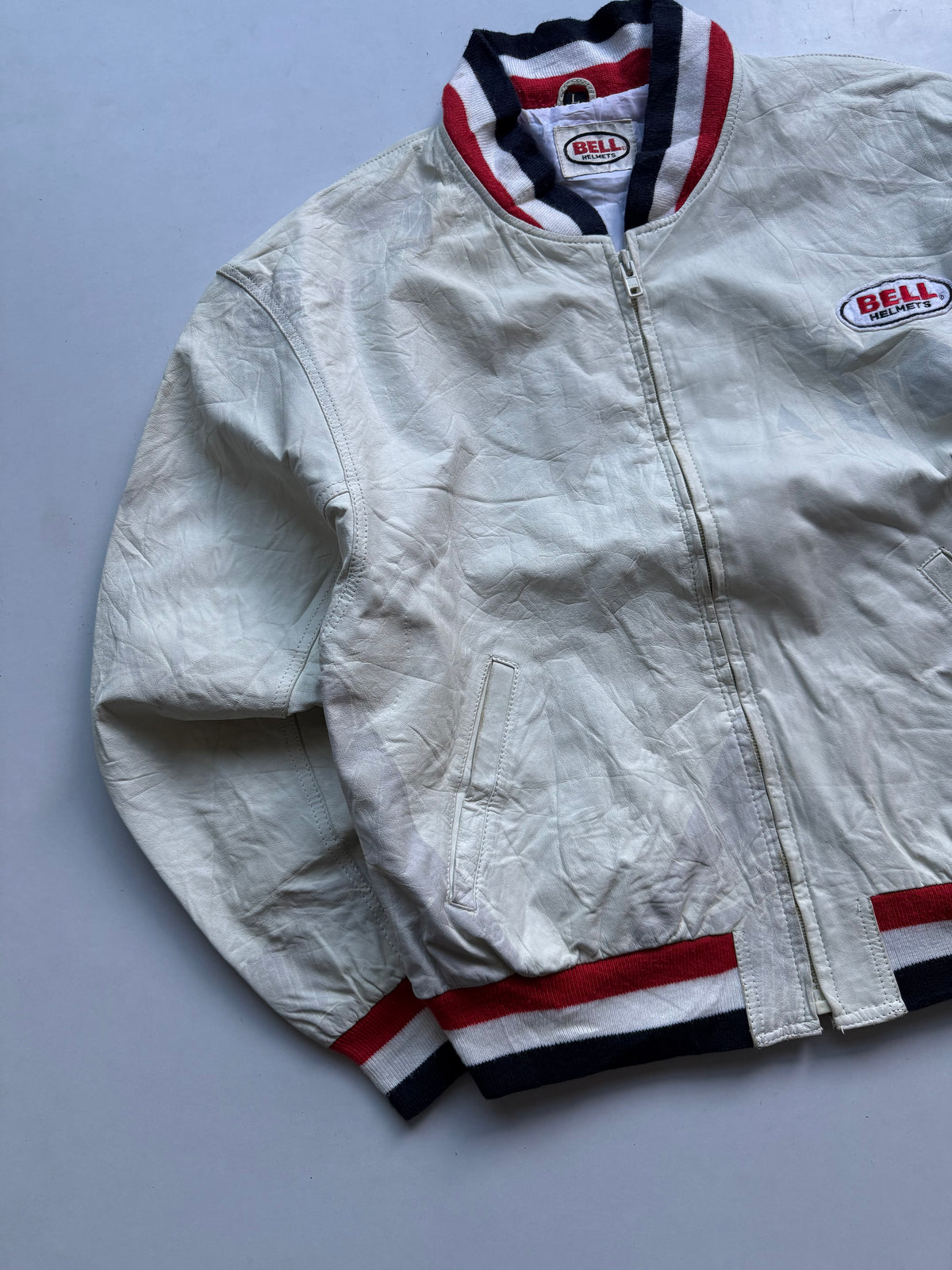 VINTAGE BELL HELMETS LEATHER JACKET