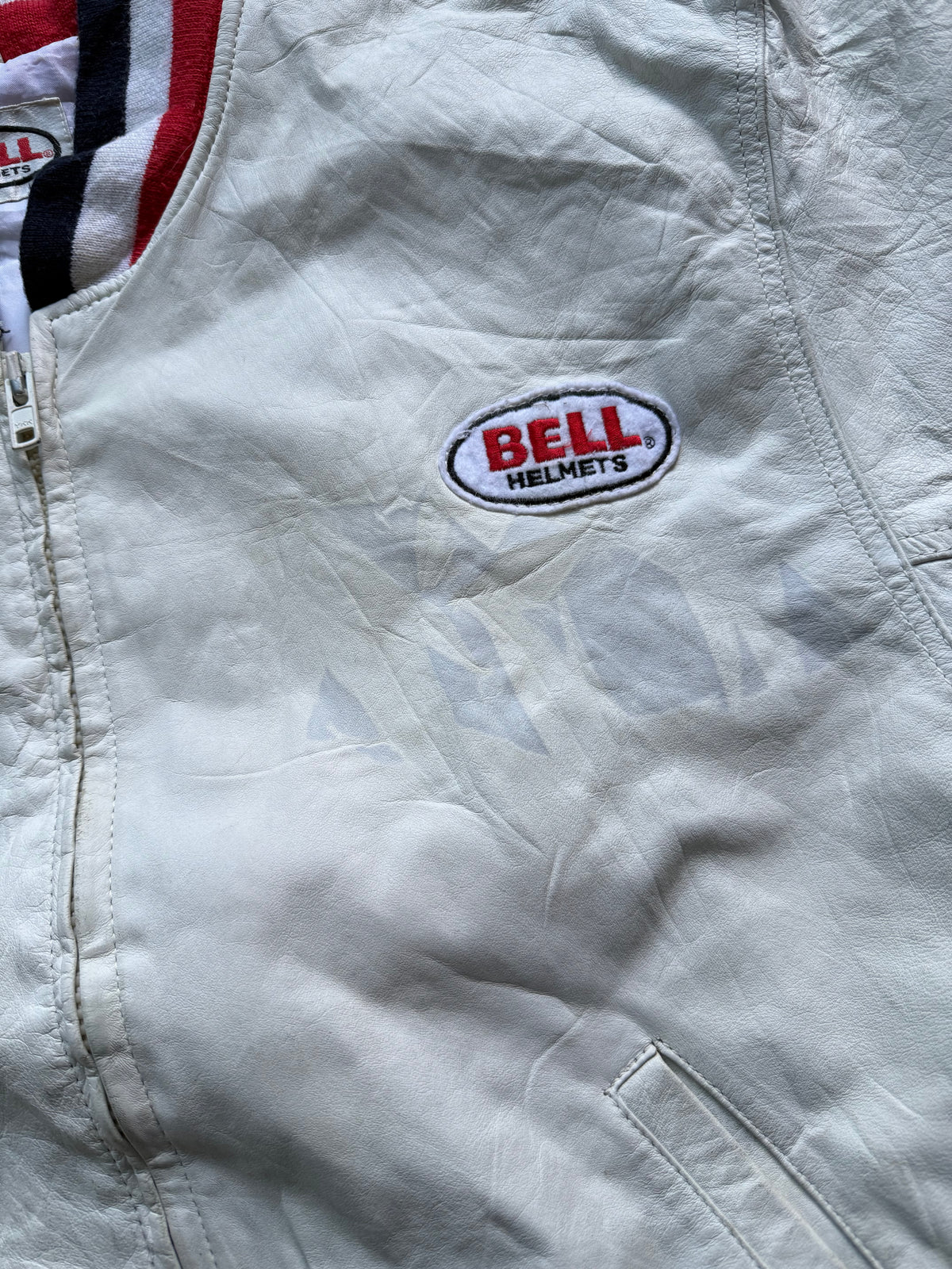VINTAGE BELL HELMETS LEATHER JACKET