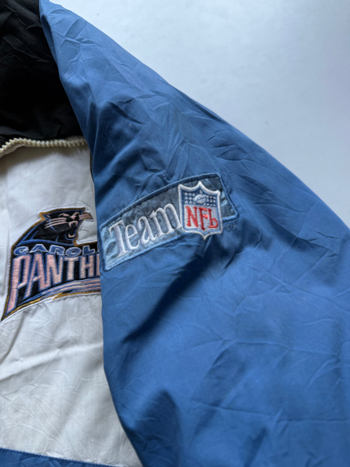 VINTAGE 90’s RARE CAROLINA PANTHERS DANIEL YOUNG NFL JACKET